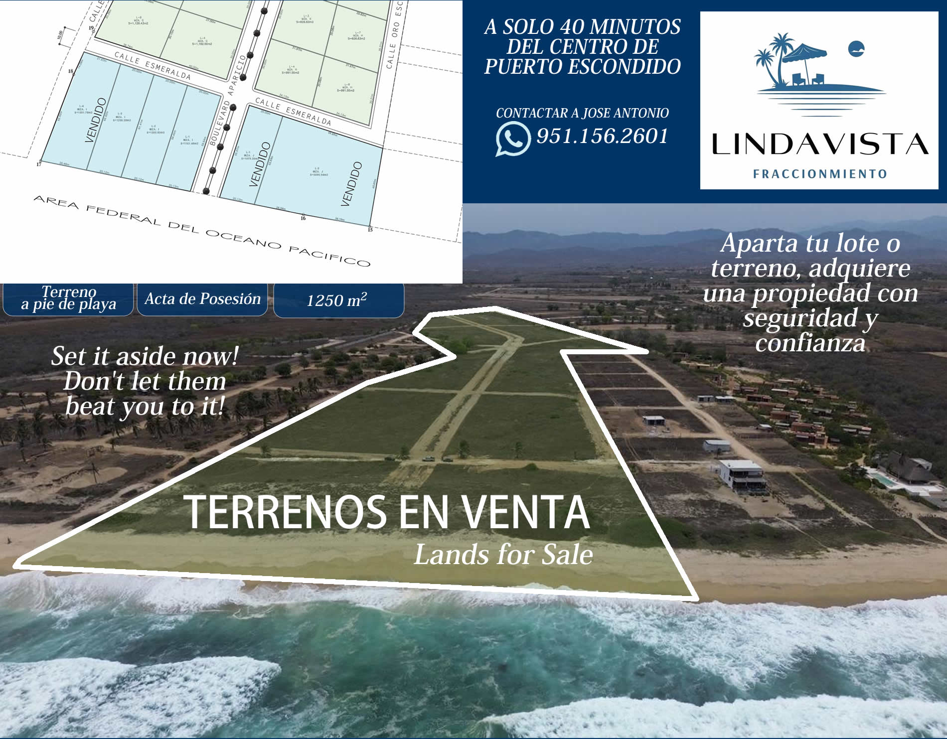 VENTA DE TERRENOS Y LOTES Puerto Escondido